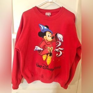 Original Walt Disney World Vintage 25th Anniversary Sweatshirt 1990s